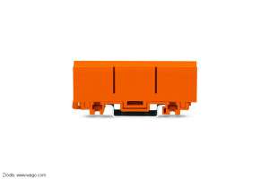 Adapter 2273-500 do montażu szybkozłączek serii 2273 na szynie TH35 Do montażu szybkozłączek serii 2273 na szynie TS35 należy użyć adaptera Wago nr. 2273-500