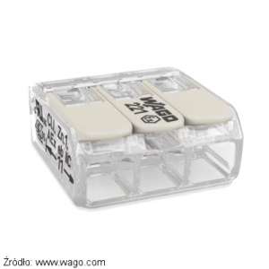 Wago szybkozłączka 221-483 do stref EX zakres 0,14 - 4 mm2 Szybkozłączka Wago do stref EX nr. 221-483